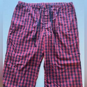 Daniel Buchler New York Men’s Red Buffalo Plaid Cotton Sleepwear Pajama Pants XL